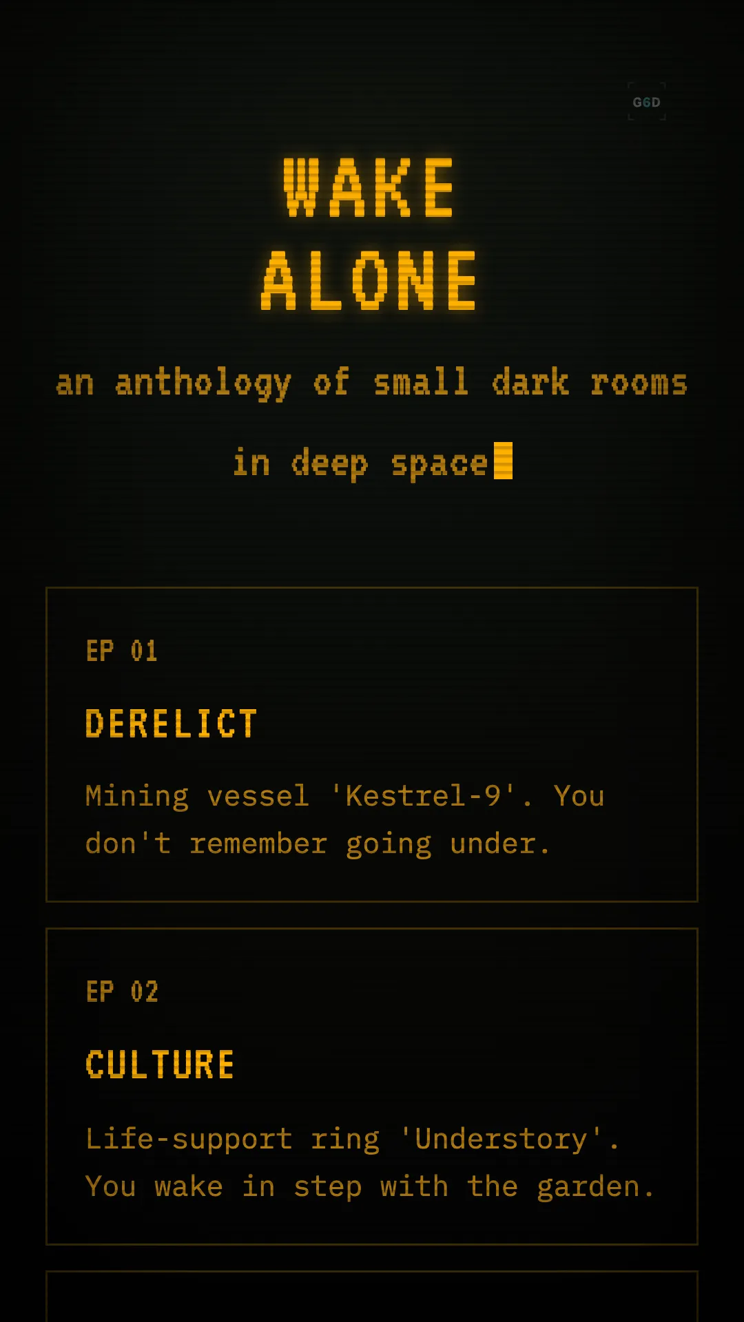 Salvage menu